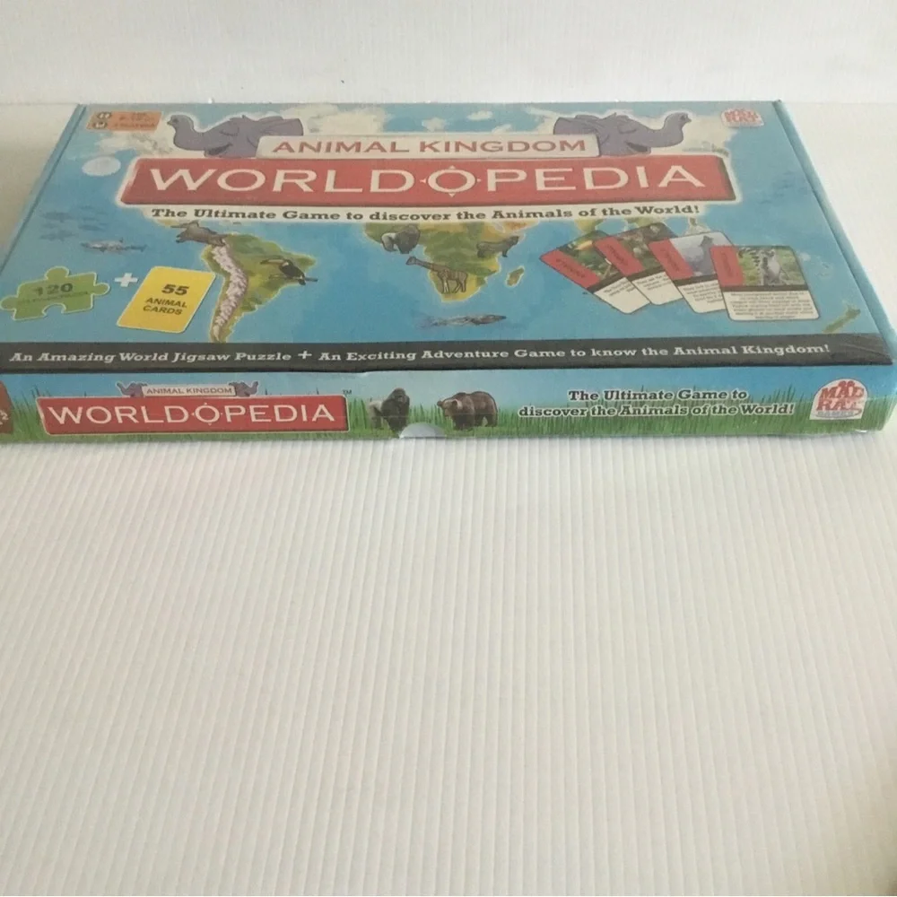 NEW Sealed Animal Kingdom Worldopedia Game World Jigsaw Puzzle Mad Rat India